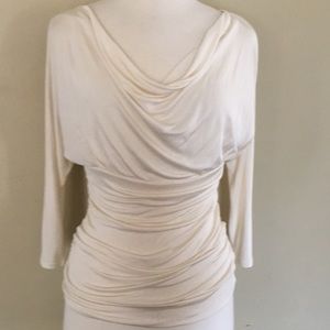 White House Black Market Draped Blouse